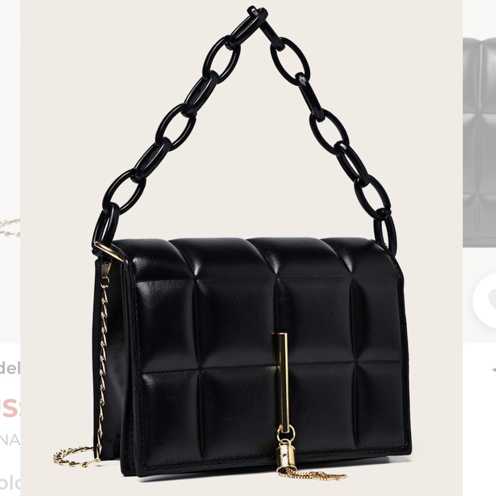 Eleanore black satchel & crossbody mini bag